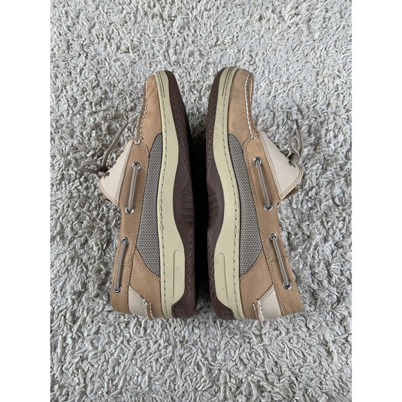 Sperry Billfish 3 Eye Boat Shoe Tan Brown Leather Casual Slip On 0799023 Mens 13 - Picture 8 of 10